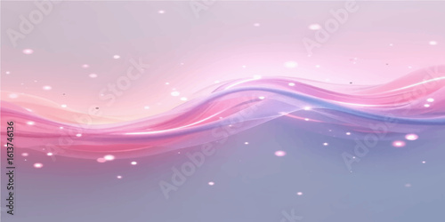 Green and yellow glowing shimmer wave with fluid light motion and digital fantasy style