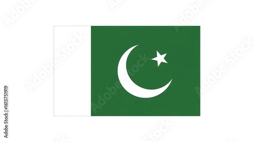 Free Download Flag of Pakistan Isolated on White Background - GFXLoad