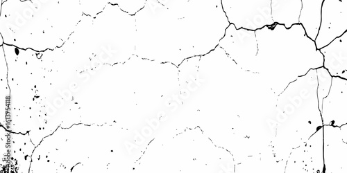 modern black and white scratch and cracks grunge texture dust and distressed wall pattern white background..

