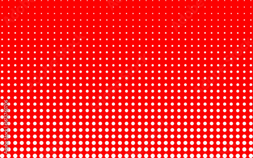 Fading Dot Grid Background in Red, stylish red background with uniform white dot grid that fades from top to bottom. Simple yet eye-catching.