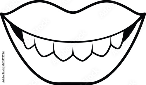 vector illustration of tooth