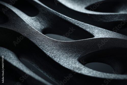 A Pattern of negative space Plastic dark material element texture 
