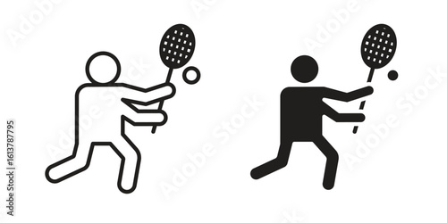 Lacrosse icon vector editable. black vectors set