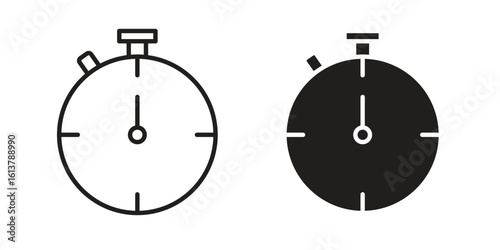 Half hour icon vector editable. black vectors set