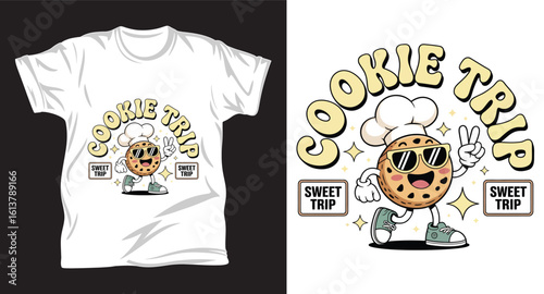 Cookies graphic vector T shirt design print.