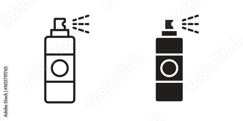 deodorant icon vector editable. black vectors set