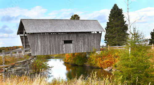Historic Foster Covered Bridge in Cabot