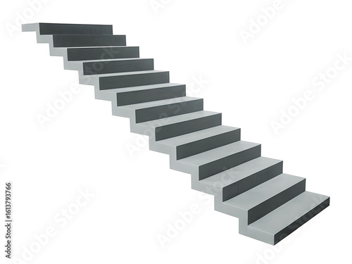 Wallpaper Mural Modern concrete staircase with dark grey anti slip treads leading upwards Torontodigital.ca