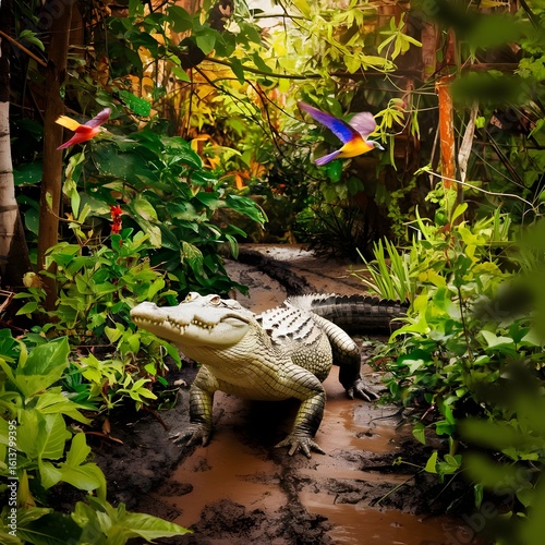 crocodile, alligator, beautiful crocodile photos
