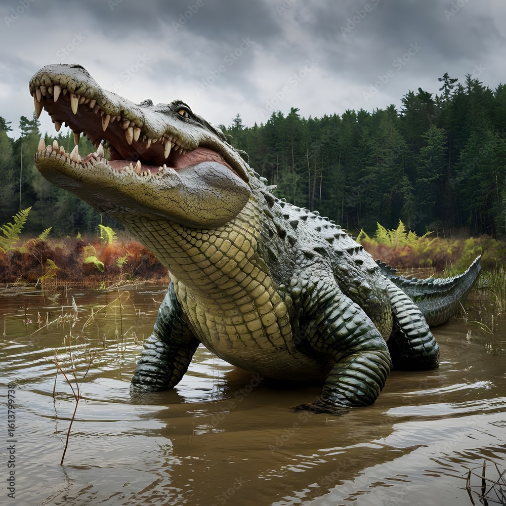 Obraz premium crocodile, alligator, beautiful crocodile photos