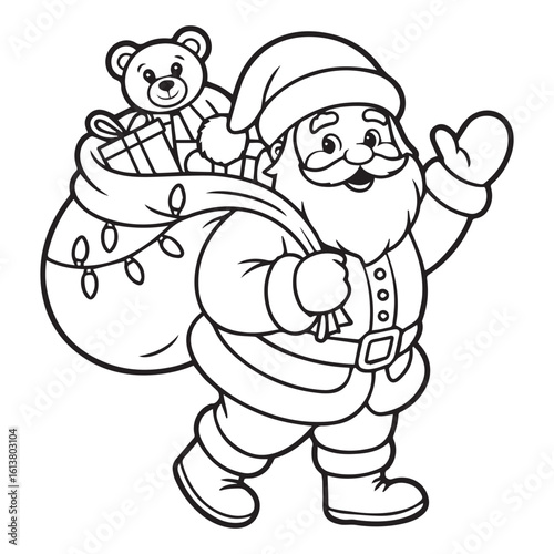 Holiday Santa Illustration