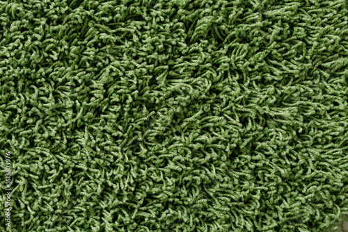 Canvas Print High-resolution image of green shag carpet texture