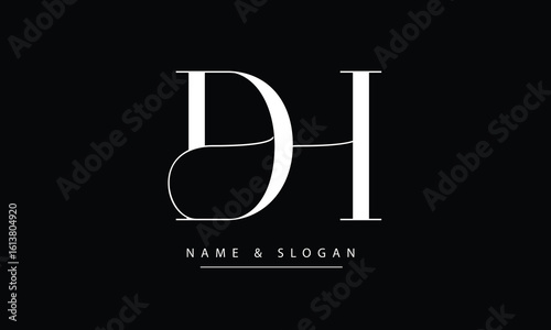 DH, HD, D, H Abstract Letters Logo Monogram