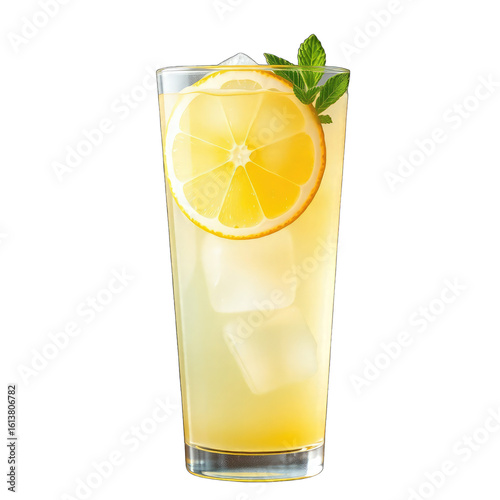 glass of lemonade with transparent background PNG and JPEG image for your business	