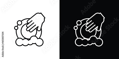 Washing dishes icon