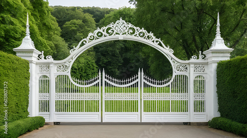 white gates