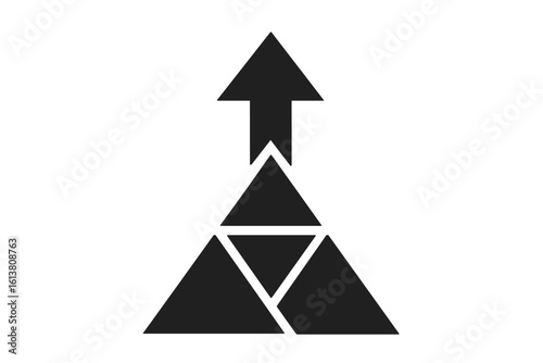 Rotating arrows that form a triangle serve as a widespread symbol of recycling, signifying the cyclical process of converting waste into reusable materials