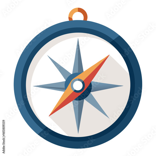 navigation compass on white background