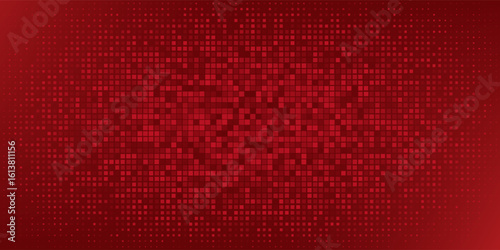 Red diagonal geometric shape with halftone. Modern fiber textured vector eps 10