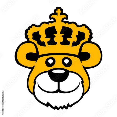 Bear King Crown Old Beard Ruler Royal Hat