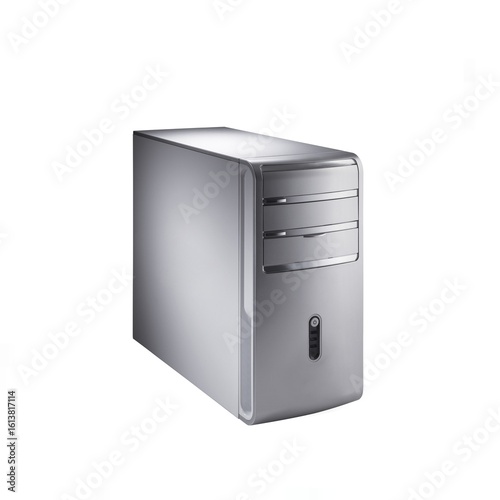 Computer case isolated on white background 