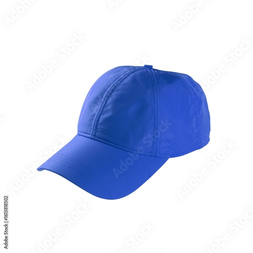 Blue Baseball Hat isolated on white background 