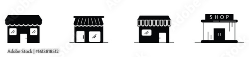 Online shopping vector icon. Flat design symbol for e-commerce, retail, and digital stores.