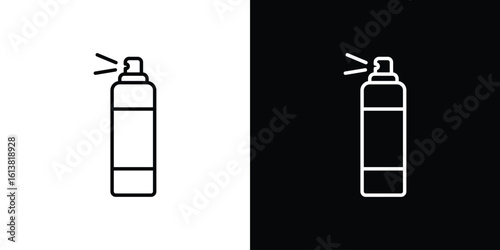 Air freshener icon in line shapes, thin line design vector illustration