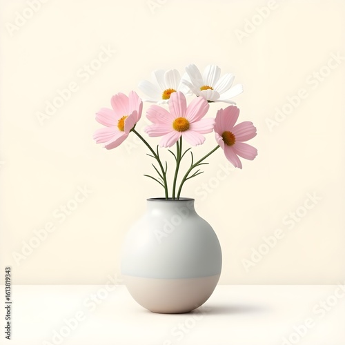 Wallpaper Mural Pink bouquet in vase, a beautiful floral arrangement of spring blossoms Torontodigital.ca