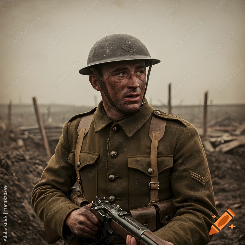 Fototapeta premium WWII soldier 