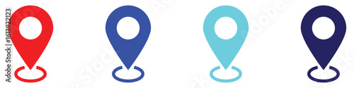 Location and Navigation Icon Set – Vector Pointers, Pins, and GPS Symbols
