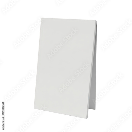 Blank white easel pad.