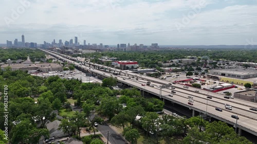 Double deck expressway through city's downtown
