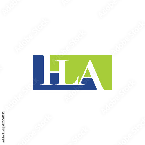 Initials HLA Letters Logo Design