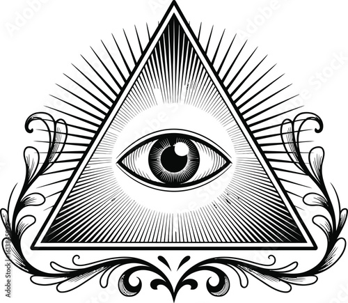 All Seeing Eye Triangle Symbol eye of providence pyramid