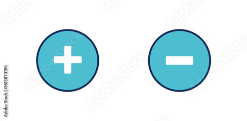Basic mathematical symbol. Plus and minus icon set. Math symbol. Multiply icon. Equals symbol, division symbol, Calculator button, math icon set arithmetic plus minus