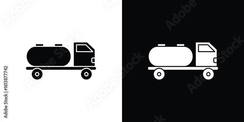 Tank truck icon. graphic design vector symbols pack