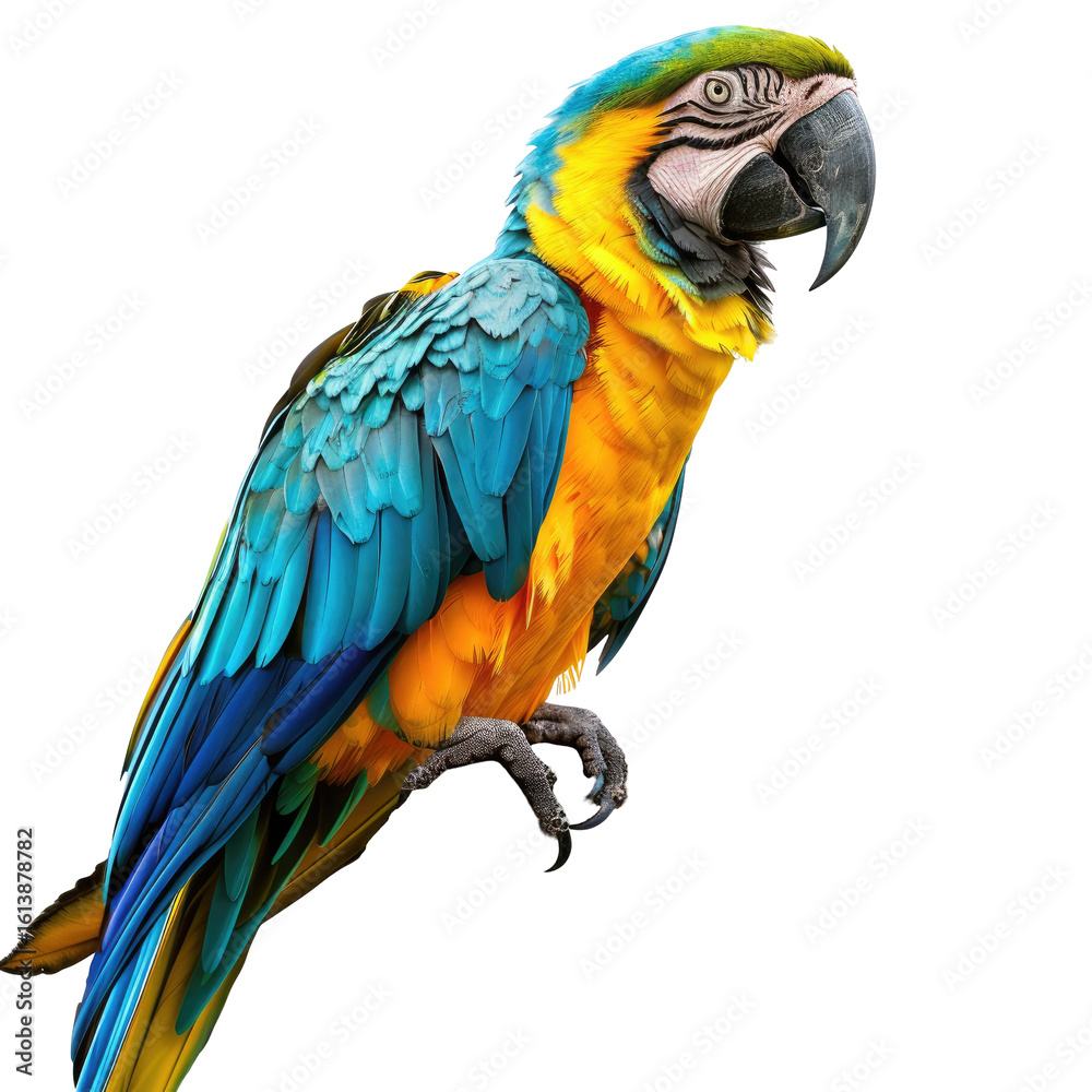 Fototapeta premium Vibrant macaw profile