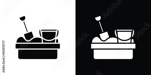 Sandbox icon. graphic design vector symbols pack