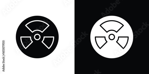 Radioactive icon. graphic design vector symbols pack