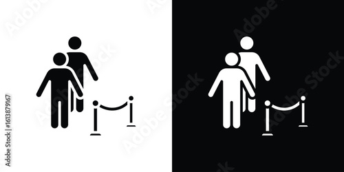 Queue icon. graphic design vector symbols pack