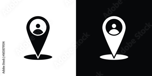 Placement icon. graphic design vector symbols pack