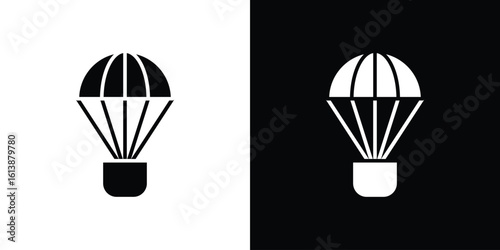 Parachute icon. graphic design vector symbols pack
