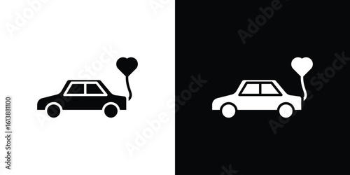 Just married icon. graphic design vector symbols pack