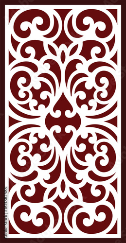 Gate Jali Design For Laser Graphic And Plywood, Partition, CNC Router Design, Acrylic And CNC Machine laser Cutting vector.