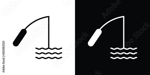 Fishing icon. graphic design vector symbols pack