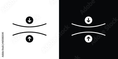 Elasticity icon. graphic design vector symbols pack