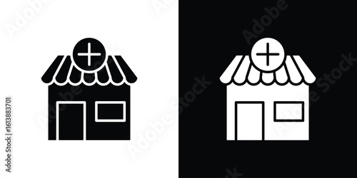 Drugstore icon. graphic design vector symbols pack