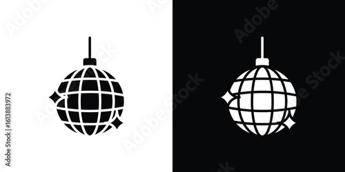 Disco ball icon. graphic design vector symbols pack