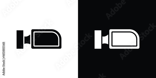 Car wing mirror icon. graphic design vector symbols pack
